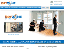 Tablet Screenshot of dryzonesystem.com